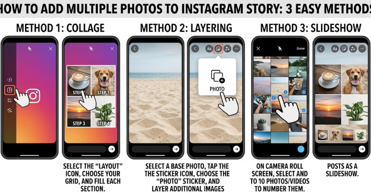 How to Add Multiple Photos to Instagram Story
