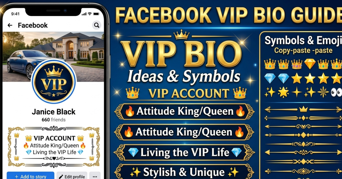 Facebook VIP Bio Ideas: Stylish & Copy-Paste Ready