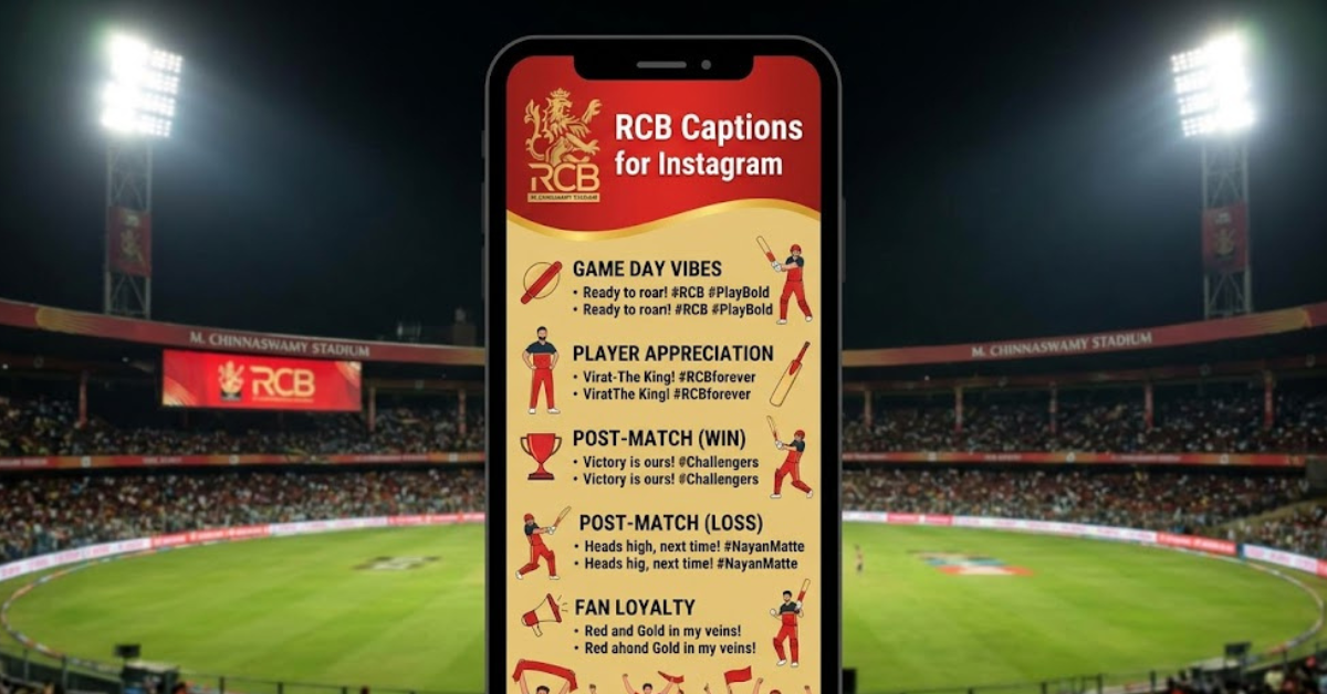RCB Captions for Instagram: Best Fan Lines