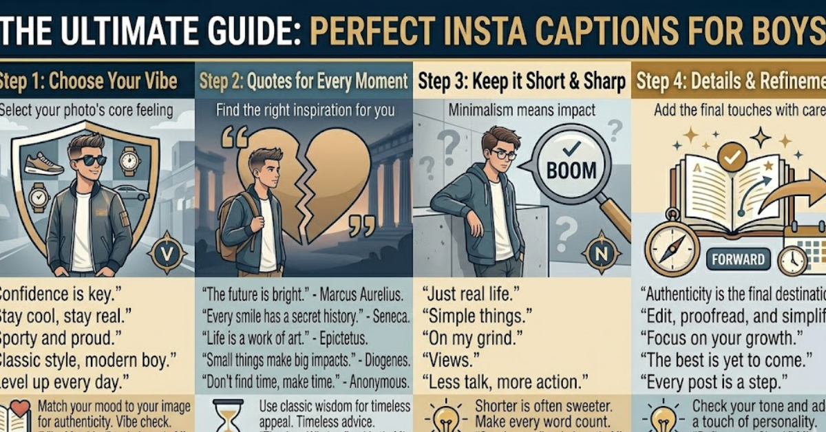 Best Insta Caption for Boy (Cool, Attitude & Short)