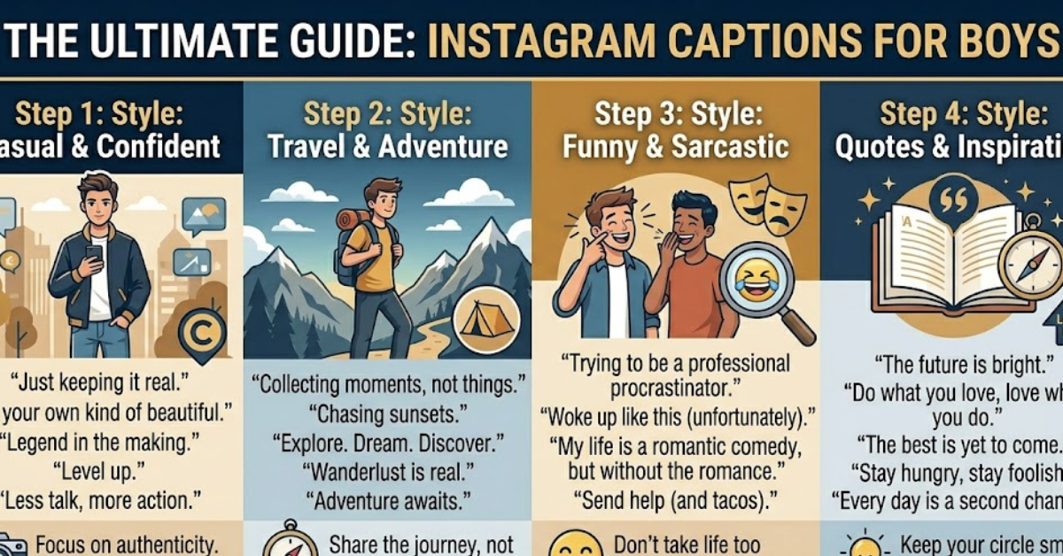 Best Instagram Captions for Boys (Cool & Stylish)