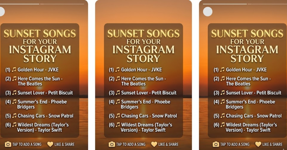 Best Sunset Songs for Instagram Story in 2026