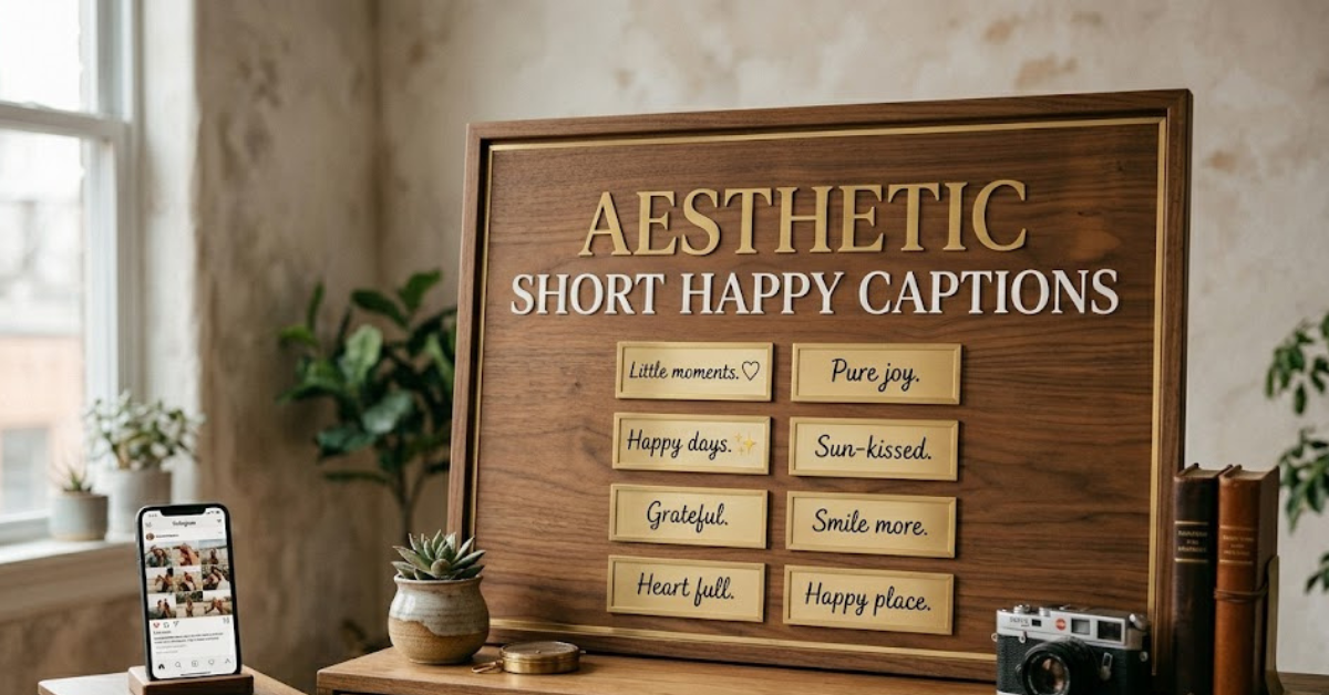 Best Aesthetic Short Happy Captions