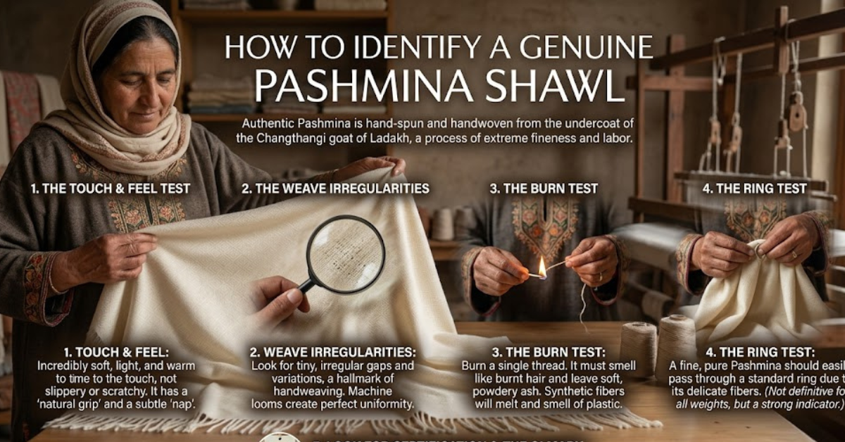 How to Identify if the Pashmina Shawl I Am Buying Is Genuine?